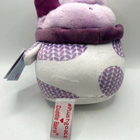 Cuddle Barn PlushGoals Lil Series Knit Mooshake Stuffed Animal NWT - Picture 4 of 5